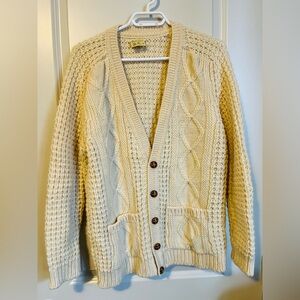 Falcarragh Vintage Fisherman Wool Knit Sweater Size Small